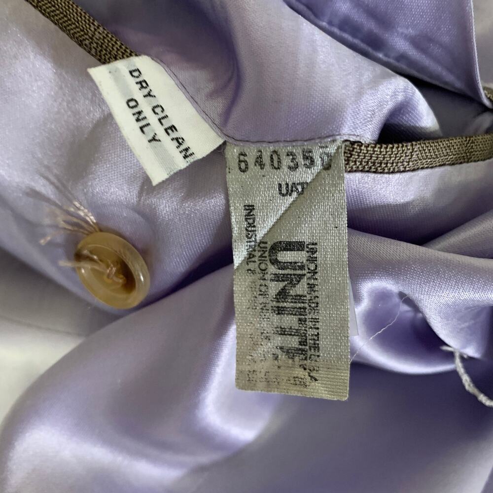 DUNCAN QUINN Chest Size 40 Brown light brown & purple Tartan Wool 32 31 Suit - Picture 7 of 12